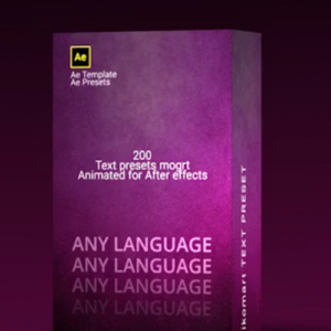 200+ Premium Text Animation Presets (.MOGRT)